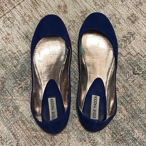 Royal blue Steve Madden round toe flats